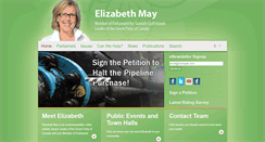 Desktop Screenshot of elizabethmaymp.ca